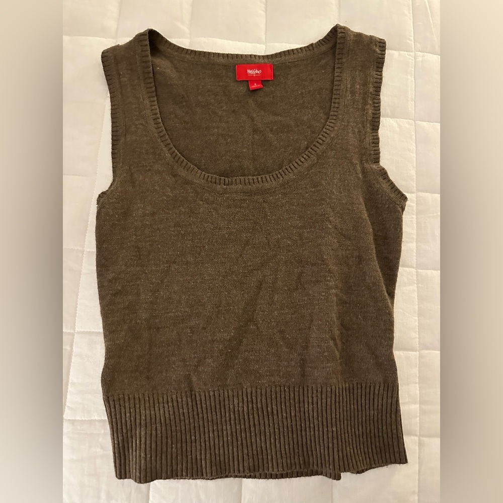 Brown Knit Top
